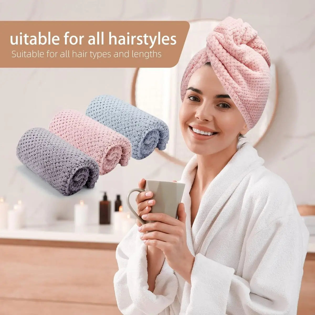 Revolutionary Hair Towel Wrap for Women